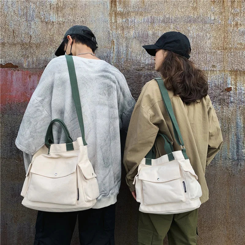 Women's Large Canvas Tote Bag – Shoulder & Messenger Bag