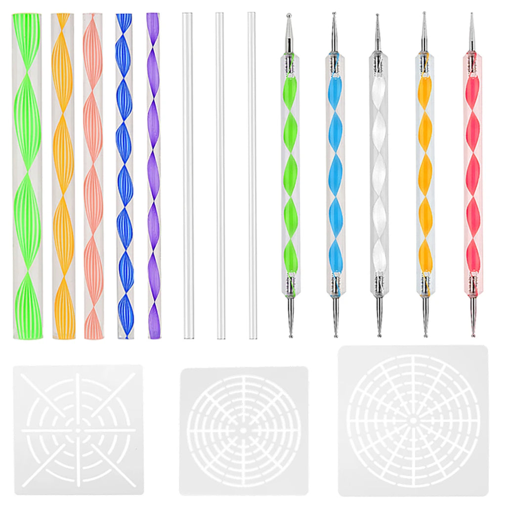 Mandala Dotting Tools Kit – Rock Painting Pens & Stencils Mandala Art Tool Kit Nixie Set A