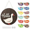 Interchangeable Wooden Goose Decor – 12 Seasonal Costumes Seasonal Home Decor Nixie Style 1