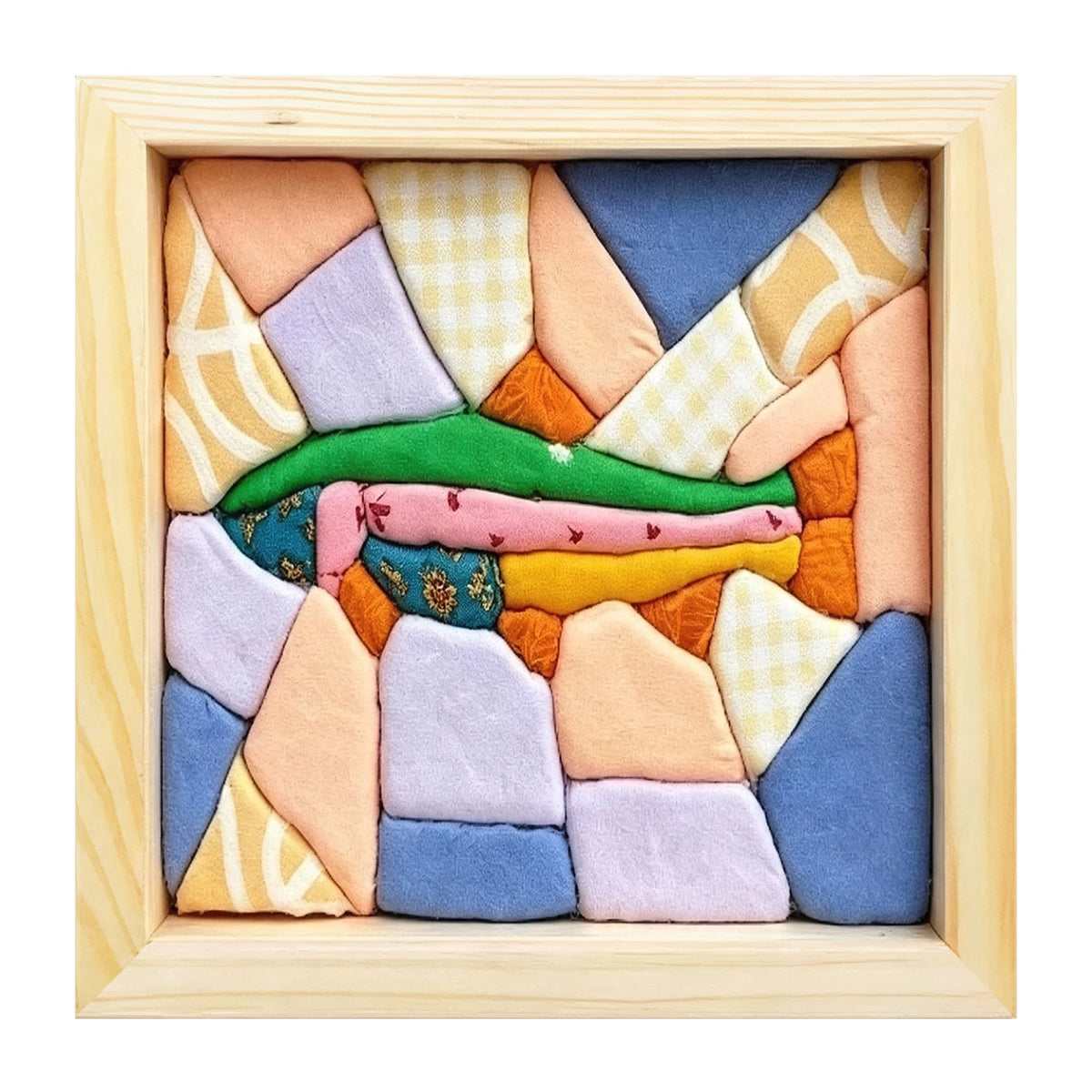 DIY No-Sew Fabric Mosaic Art Kit – Nature & Ocean Patterns DIY Mosaic Craft Kit Nixie Style B