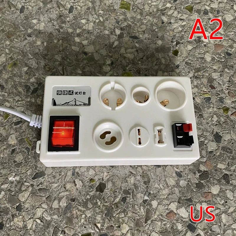 LED Light Bulb Tester E27 B22 E14 GU10 G4 G9 Multi-Interface LED Lamp Tester Nixie US
