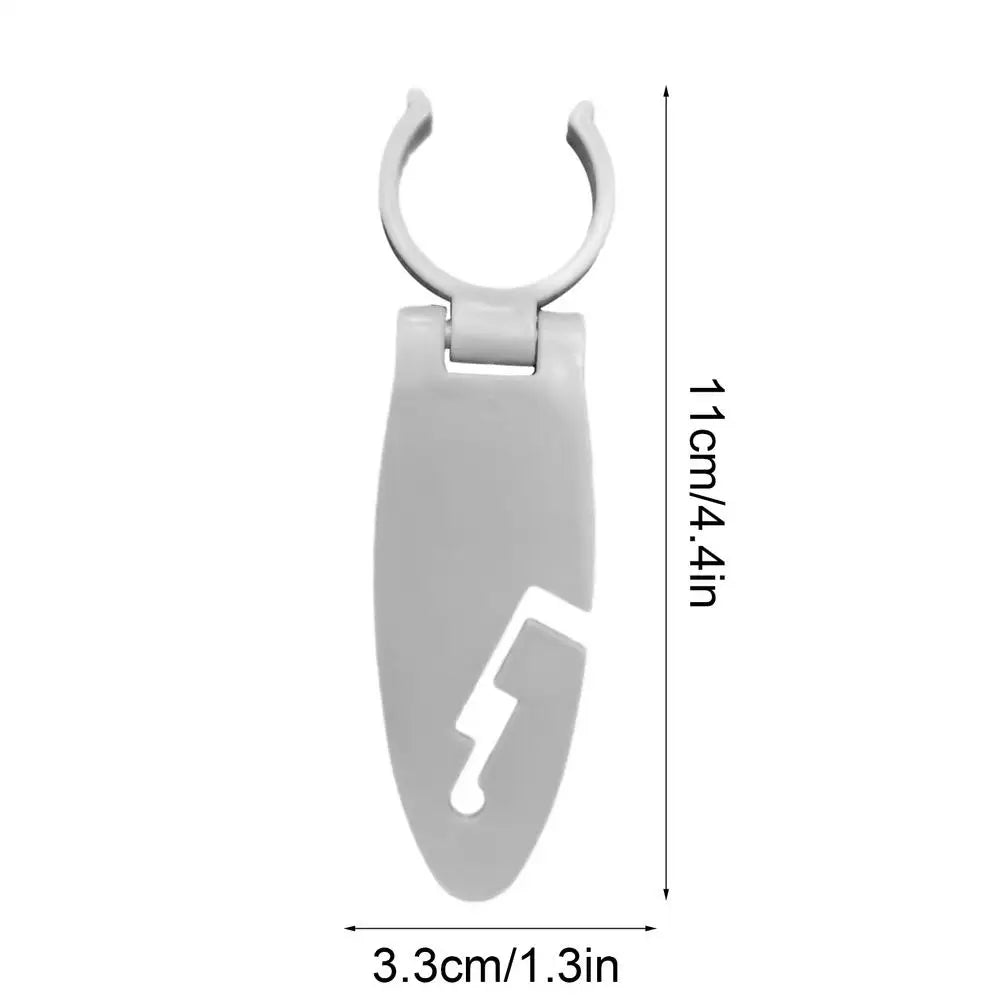 2-Pack Paddle Board Fasten Clips for Kayak & SUP | Snap-Lock Paddle Board Clip Nixie White