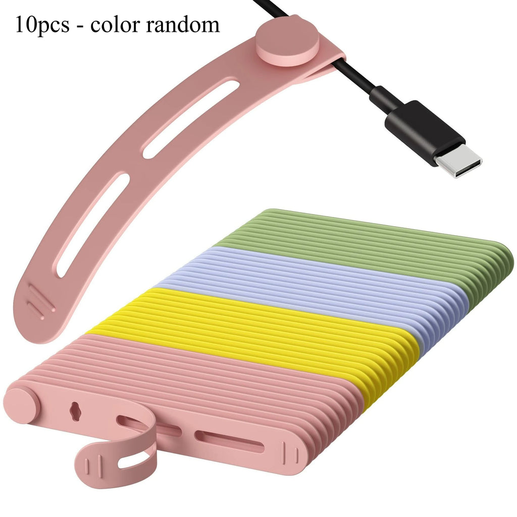 Portable Cable Organizer for Charging & Headphone Cables (5/10pk) Cable Organizer Nixie 10pcs - color random