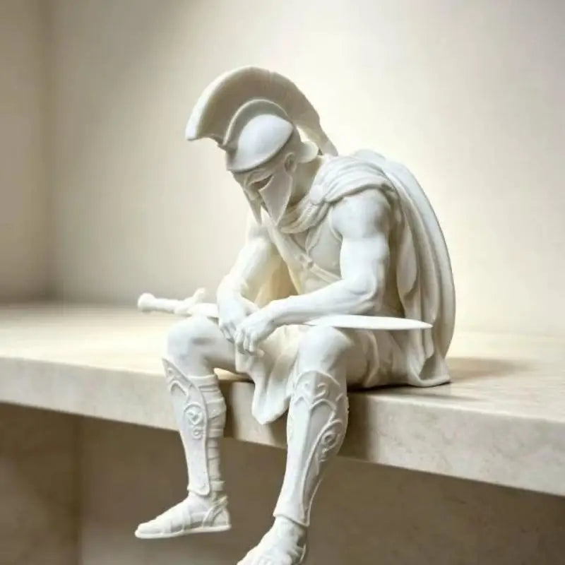 3D Printed Meditation Warrior Soldier Statue Collectible Figurine Collectible Figurine Nixie