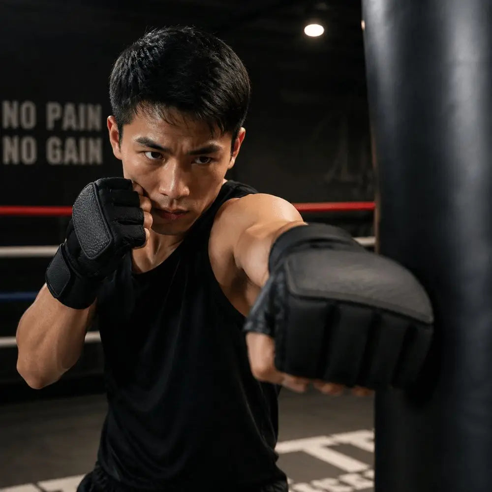 Polyester Boxing Gloves – Padded Sparring Mitts & Wrist Support