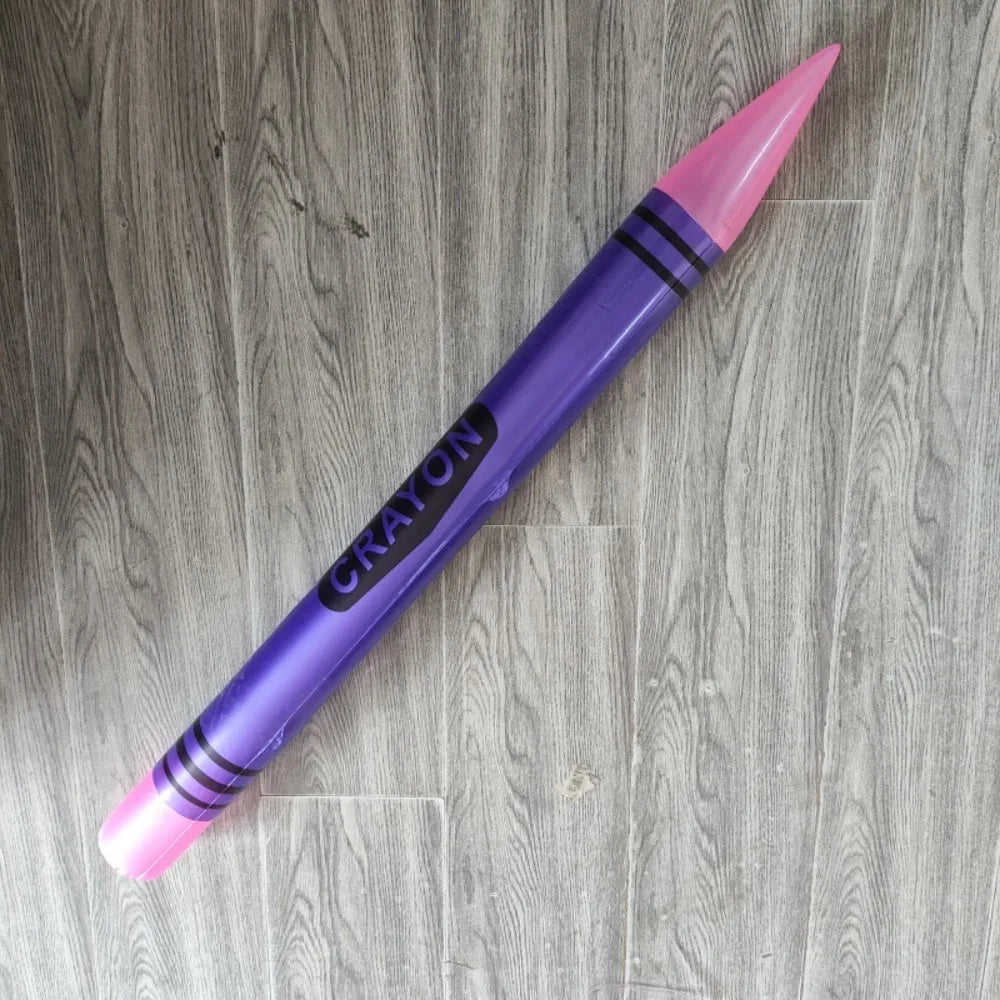 Giant Inflatable Neon Crayon Party Prop – 105cm PVC Decoration