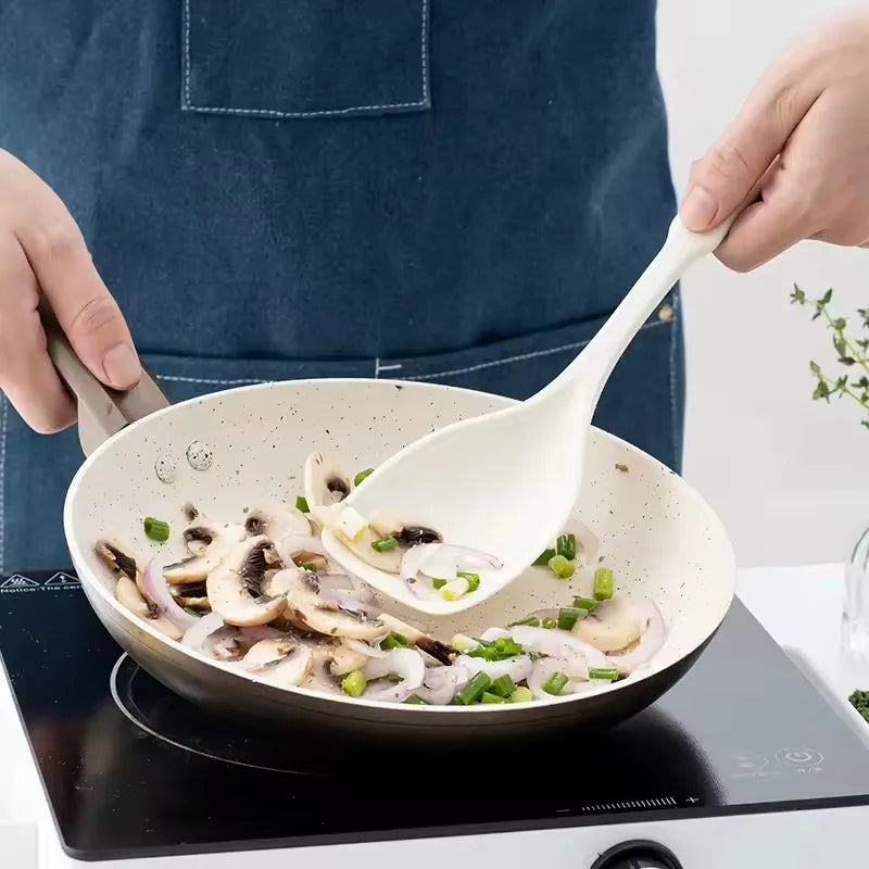 2-in-1 Silicone Spatula & Spoon with Scale | Non-Stick Safe Silicone Kitchen Utensil Nixie