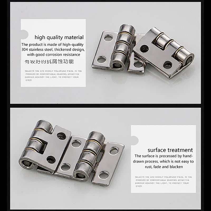 304 Stainless Steel Miniature Flat Hinge – Doors & Cabinets Door Hinge Nixie
