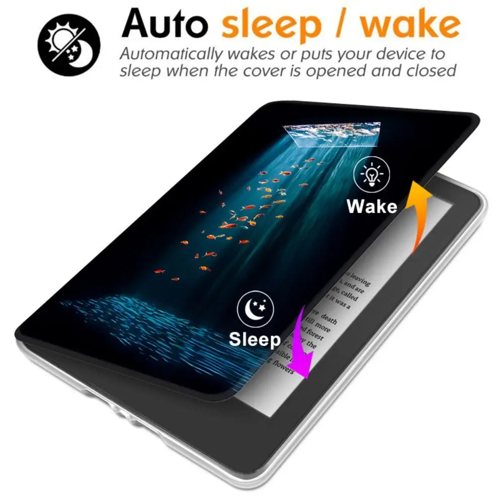 Kindle Paperwhite 7" 2024 (12th Gen) Smart Folio Case – Auto Wake E-Reader Folio Case Nixie