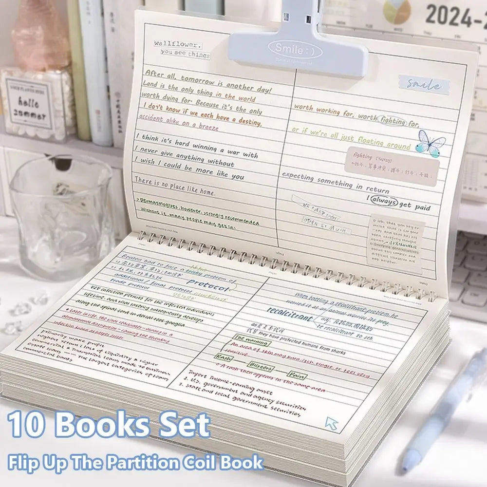 B5 Spiral Coil Notebook Grid & Lined Pages – Thicken Paper