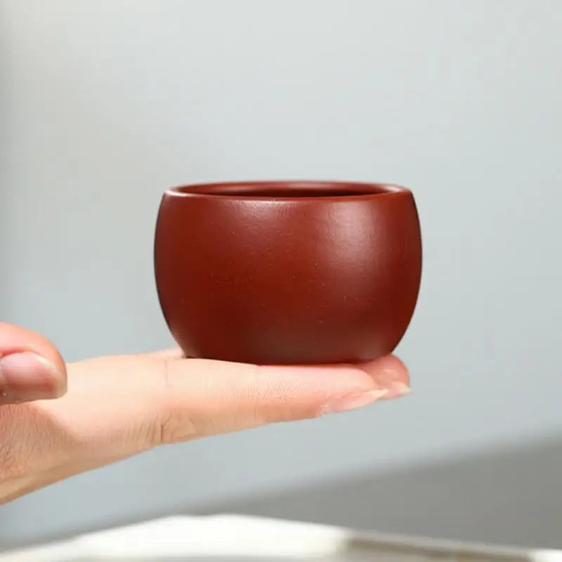 Yixing Purple Clay Tea Cup – Handmade Zisha Kung Fu Teacup
