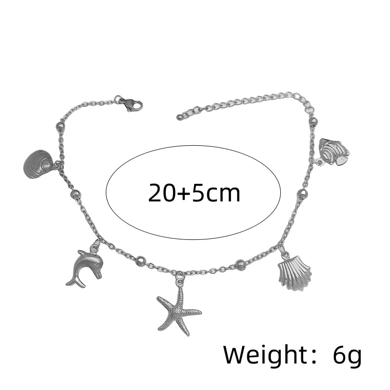 Women's Stainless Steel Ankle Bracelet | Beach Sea Style Anklet Fashion Anklet Nixie