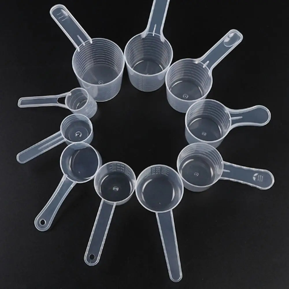 5-Piece Plastic Measuring Spoon Set with Scale – Coffee & Kitchen