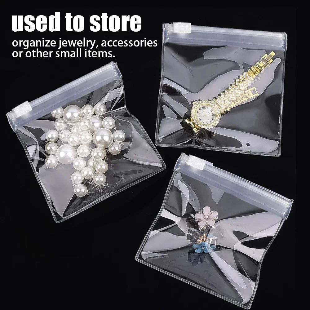 Mini Transparent PVC Storage Bags – Travel Jewelry & Pill Organizer Mini Storage Bags Nixie
