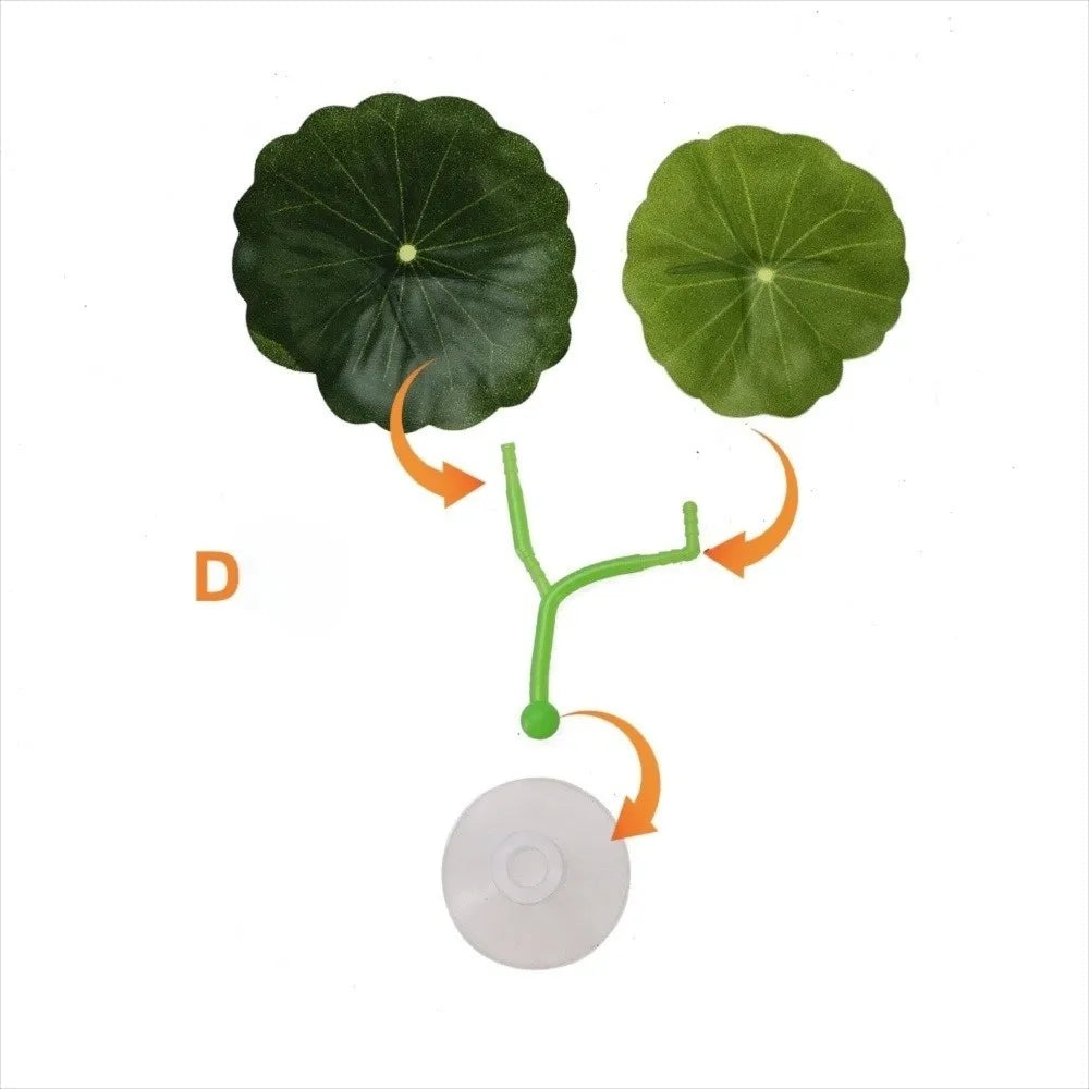 Betta Fish Leaf Hammock Aquarium Suction Cup Rest Perch 1/4 Pcs
