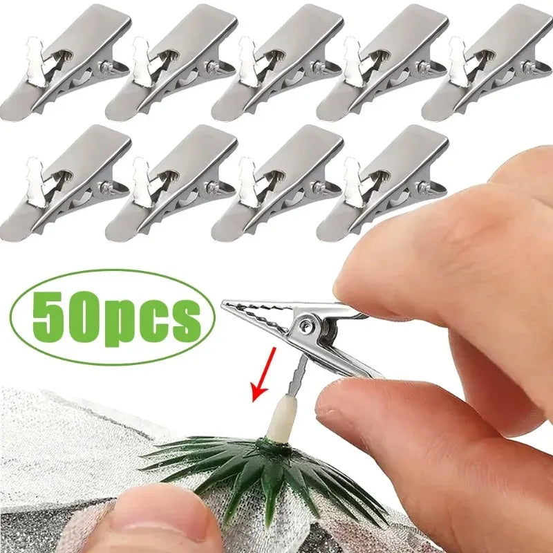 Mini Metal Clips Christmas Tree Ornament Hangers | 10–100pc Ornament Hanging Clips Nixie