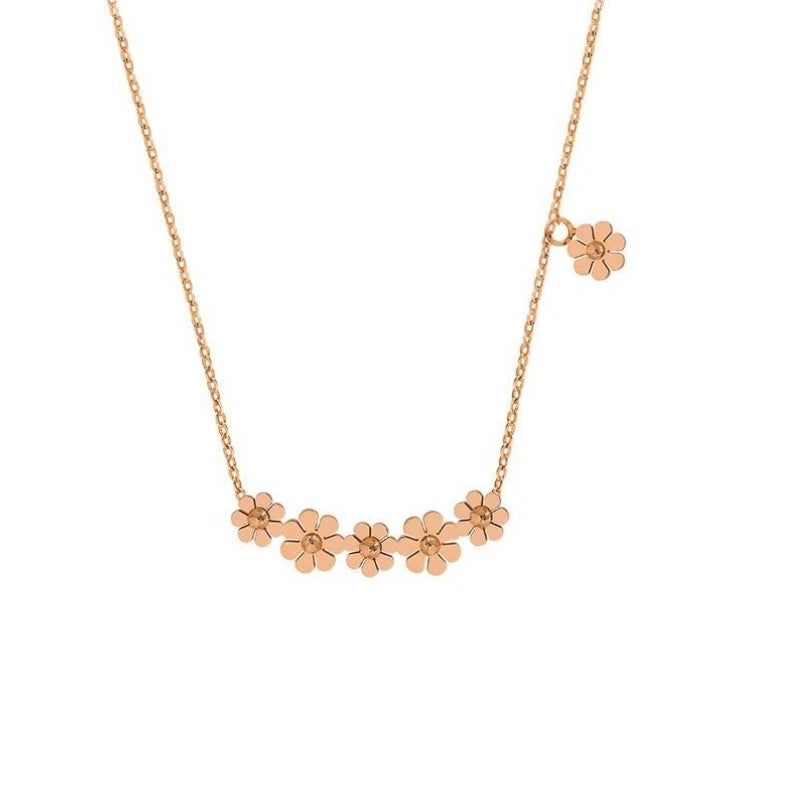 Petal Stainless Steel Pendant Necklace – Women's Fashion Jewelry Pendant Necklace Nixie
