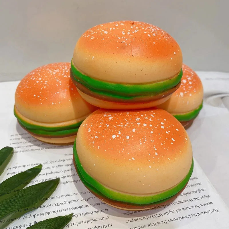 Squishy Hamburger Fidget Toy – Soft Slow Rebound Squeeze Fun