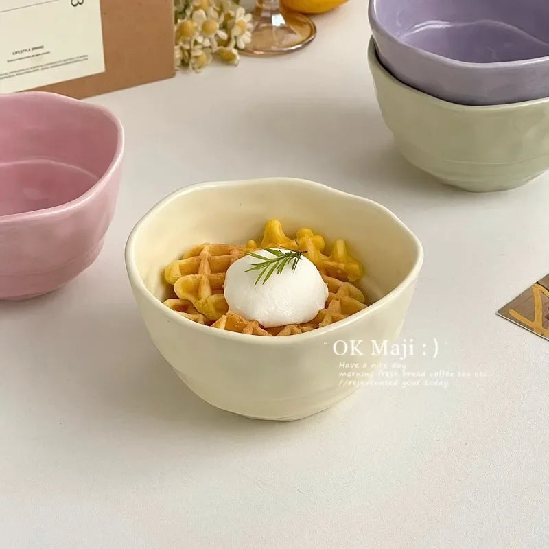 Cute Ceramic Bowl – Nordic Rice, Salad & Breakfast Bowl Ceramic Dining Bowl Nixie
