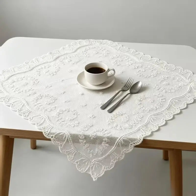 Cotton Lace Trim 15cm – Cream Floral Embroidery Sewing Lace Cotton Lace Trim Nixie