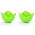 Silicone Egg Poacher Cups – Microwave, Air Fryer & Stovetop Egg Poacher Cups Nixie green-2pcs
