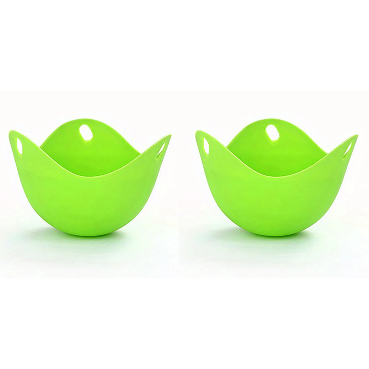 Silicone Egg Poacher Cups – Microwave, Air Fryer & Stovetop Egg Poacher Cups Nixie green-2pcs