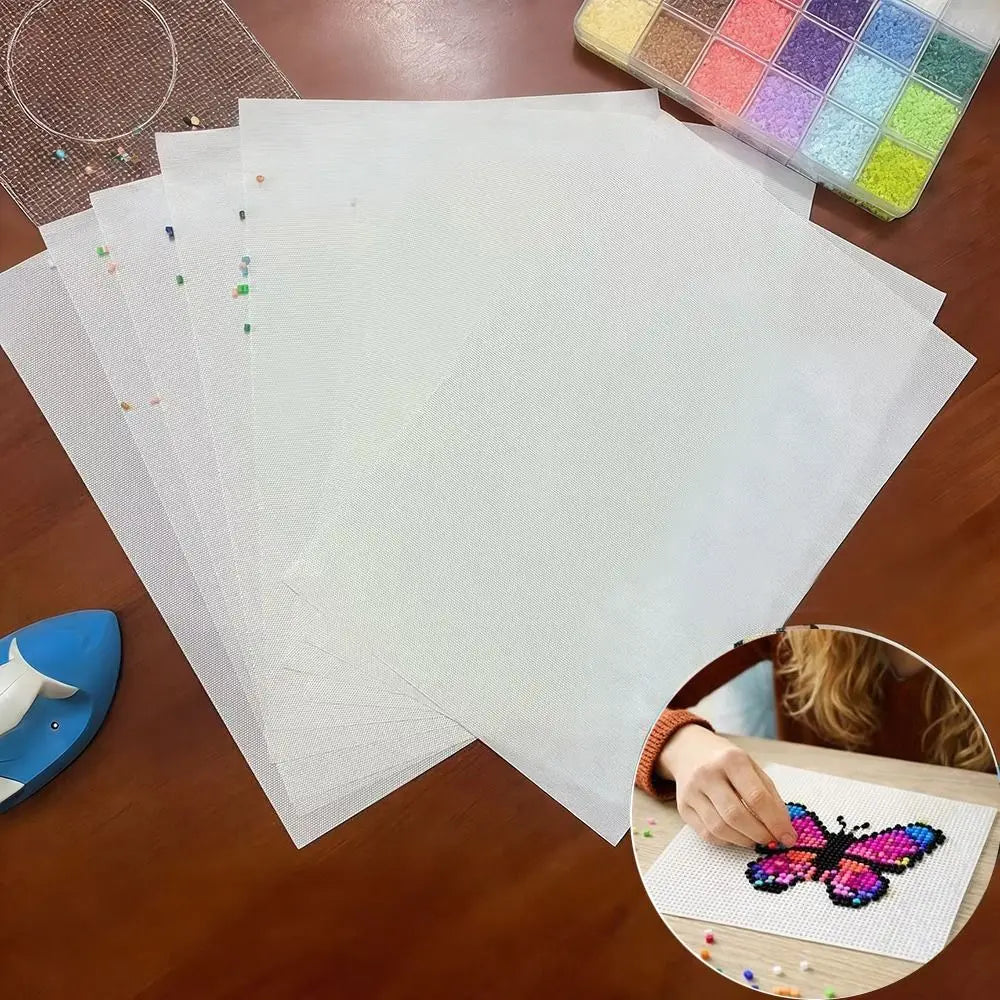 Perler Beads Iron-On Baking Cloth – Heat-Resistant Transparent Mat Craft Bead Accessory Nixie