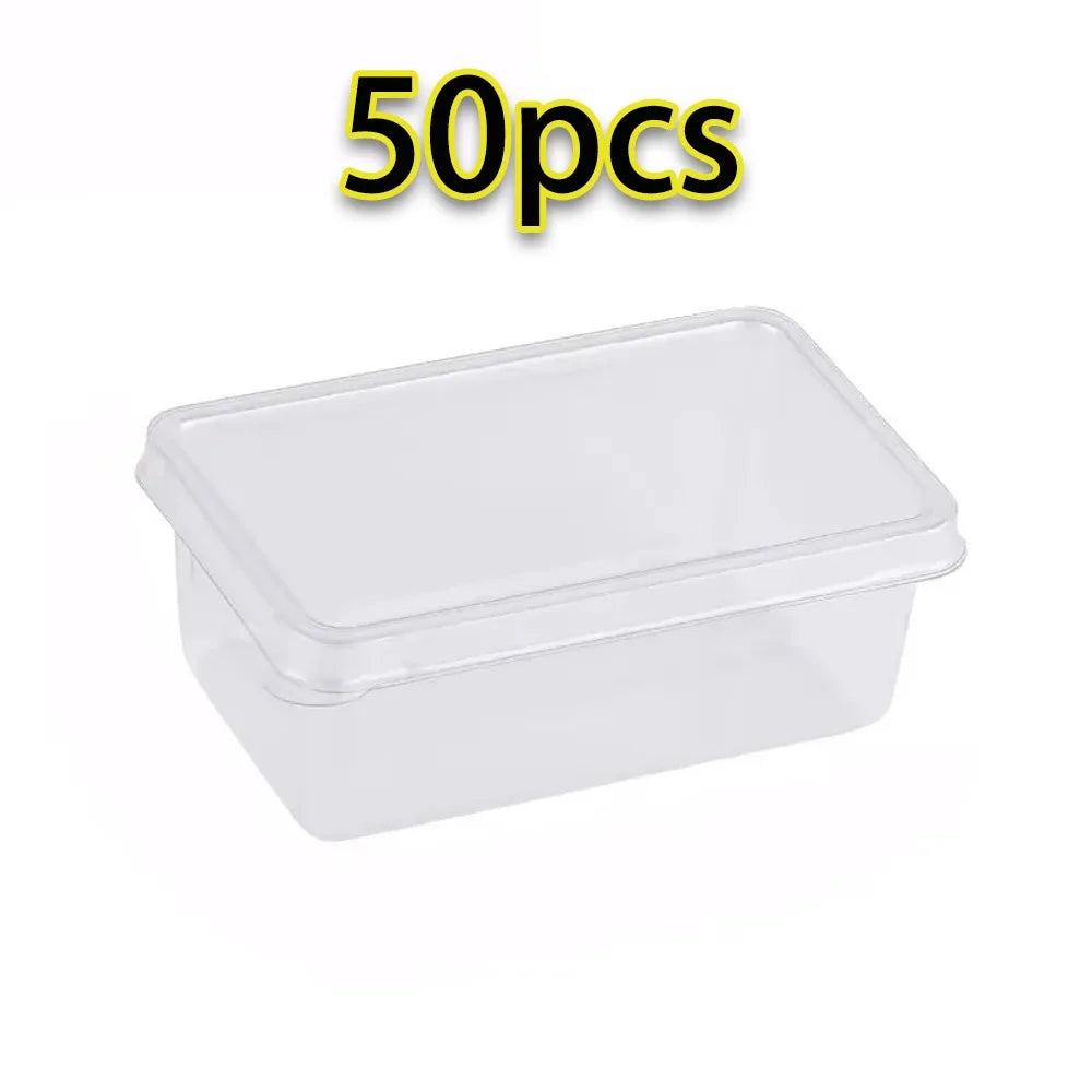 50PCS Transparent Tiramisu Mousse Box DIY Dessert Mold Tray Dessert Mold Tray Nixie 50PCS