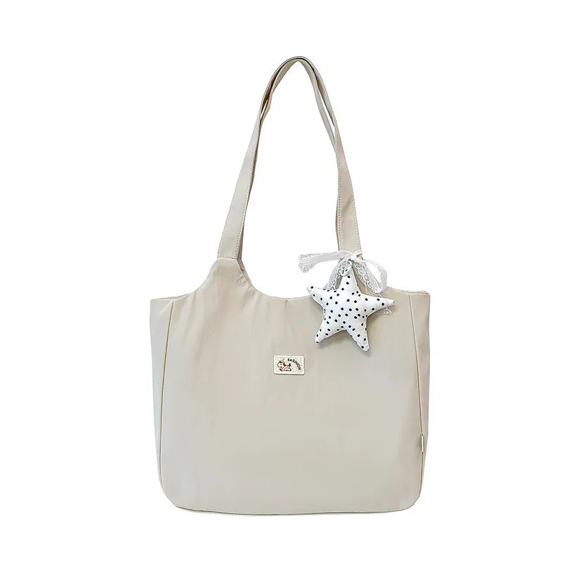 Nixie Cartoon Embroidered Tote Bag – Large Women's Shoulder Bag Women's Tote Bag Nixie