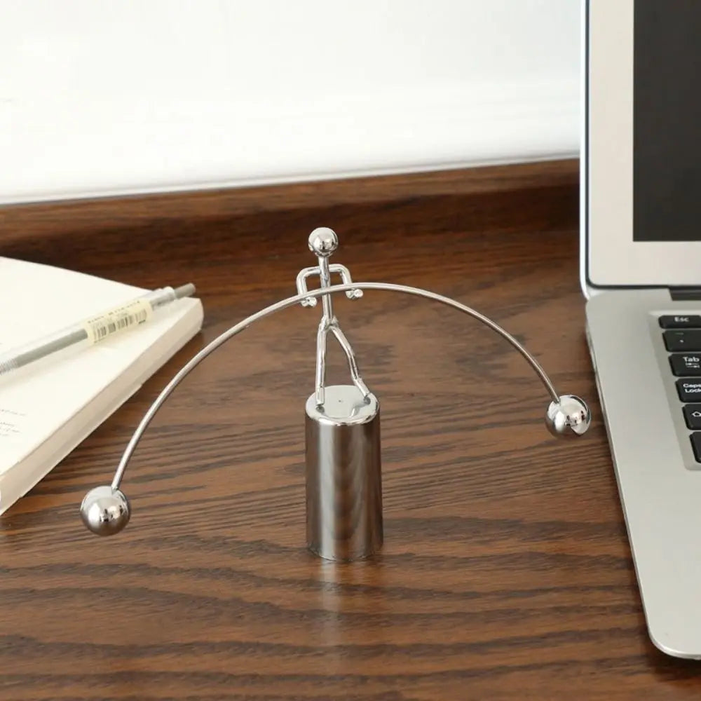 Stainless Steel Pendulum Cradle Kinetic Desk Decor Toy Kinetic Desk Sculpture Nixie