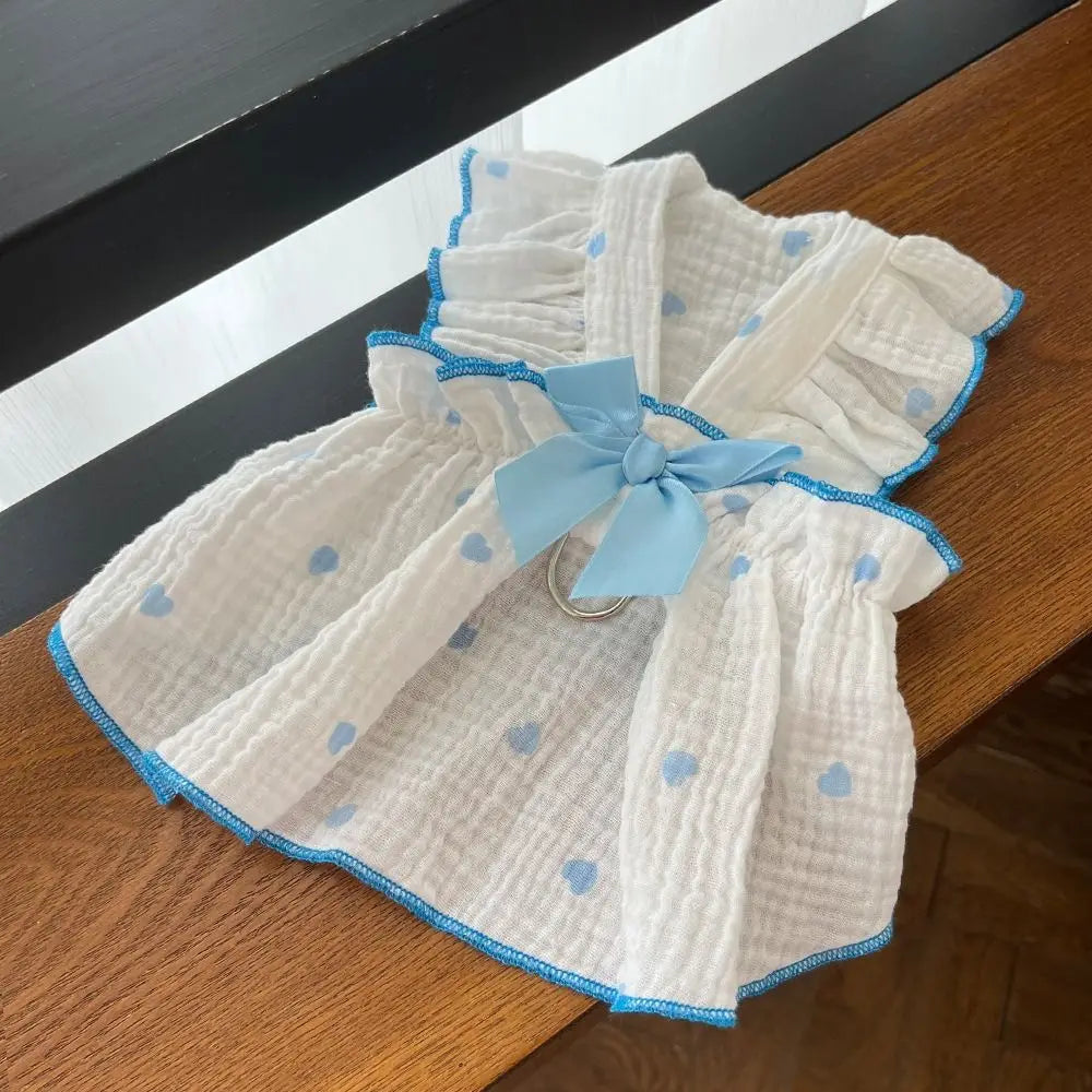 Cute Printed Summer Dog Princess Dress – Cotton Pet Skirt Pet Dog Dress Nixie
