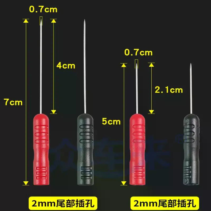 Multimeter Probe Needle Tips 1000V/10A Bendable, 1 Pair | eelhoe