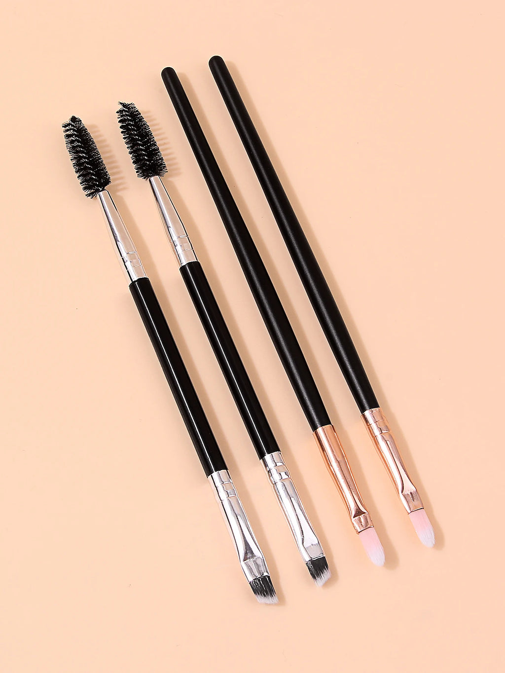 4-Piece Professional Eye Makeup Brush Set – Eyeshadow & Contour Makeup Brush Set Nixie