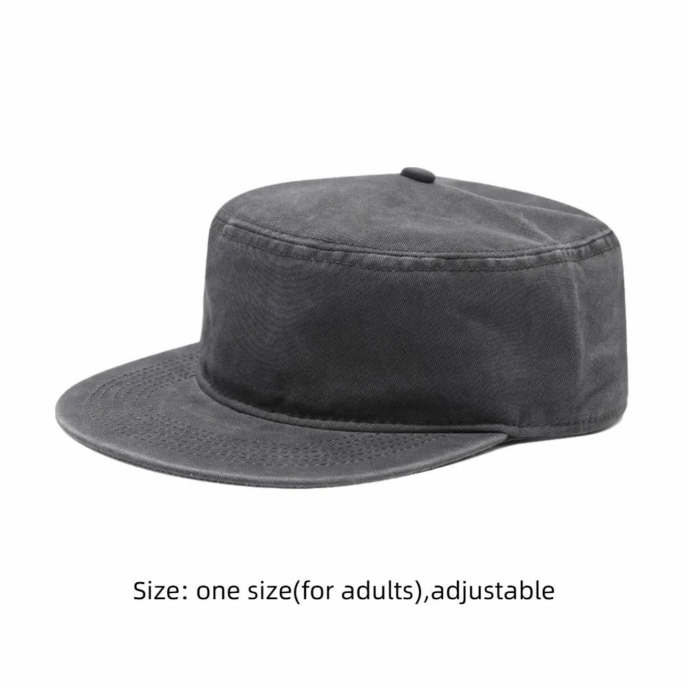 Flat Brim Baseball Cap – Unisex Adjustable Sun Hat