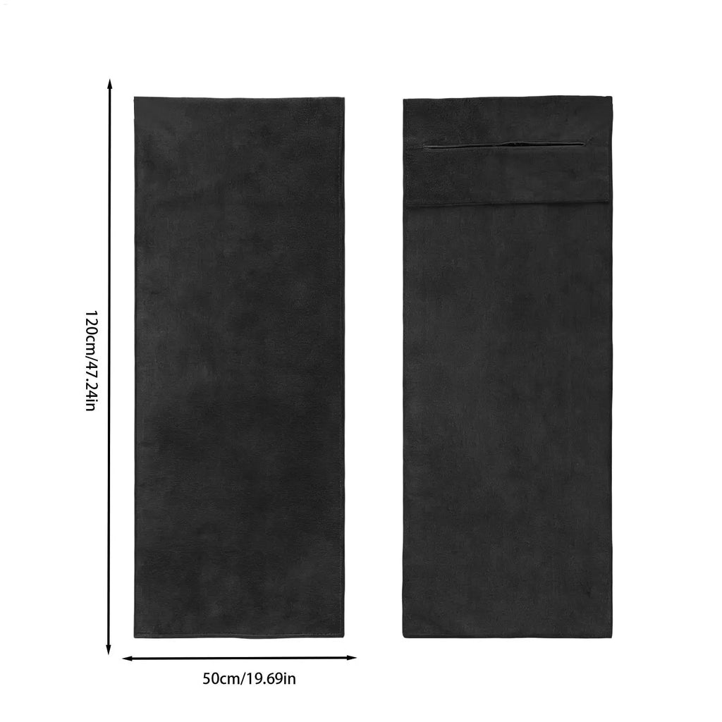 Microfiber Gym Towel – Quick Dry, Absorbent with Zip Pocket