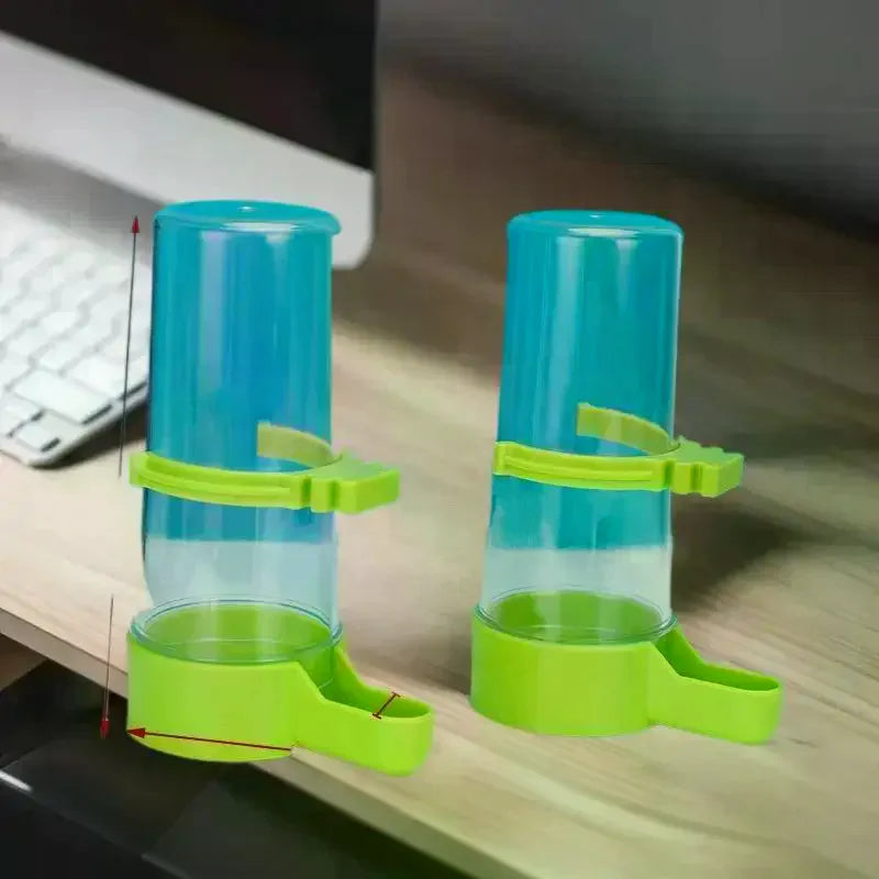 Clip-On Bird Feeder Waterer & Dispenser for Parrot Cages Bird Cage Waterer Nixie