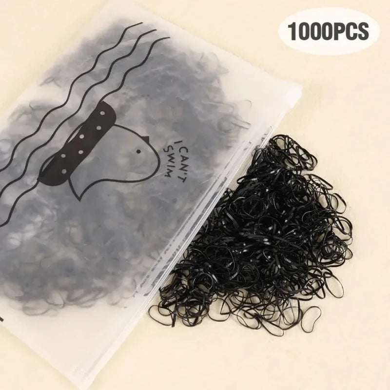 Women's Black Elastic Hair Bands – Gentle & Durable Hair Ties Elastic Hair Bands Nixie