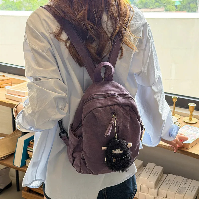 Lightweight Canvas Backpack – Japanese-Style Travel Bag