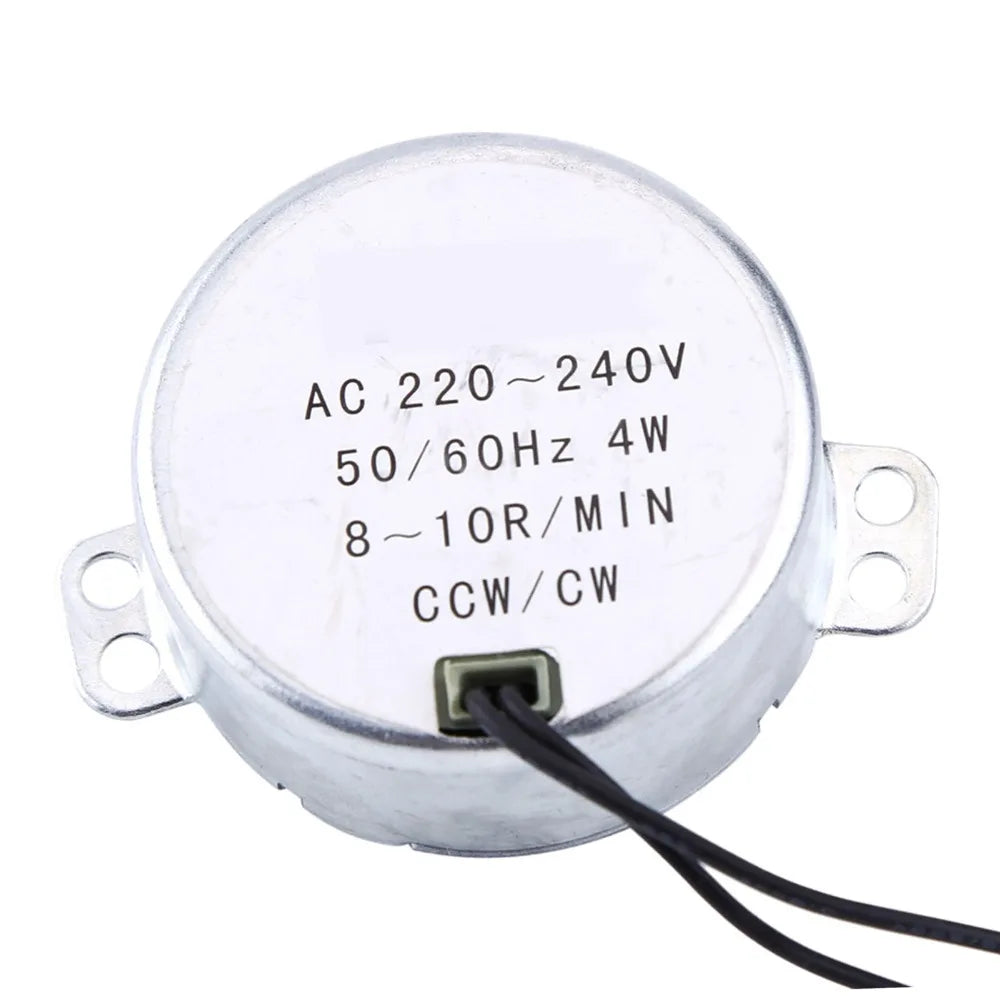 AC Synchronous Geared Motor 4W 220-240V CW/CCW 8-10RPM Synchronous Geared Motor Nixie