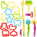 Kids Play Dough Tool Kit – Animal Molds, Cutters & Rolling Pins Kids Clay Tool Kit Nixie Style 1