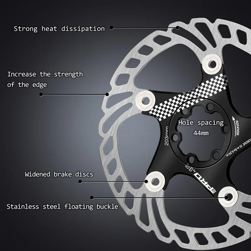 IIIPRO Floating Bike Brake Disc Rotors 140–203mm MTB & Road Bike Brake Rotor Nixie