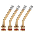 4pcs Brass Truck Tire Valve Stems & Inflation Connectors Tire Valve Stems Nixie as show