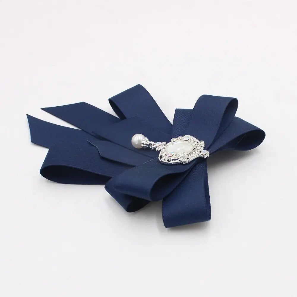 Luxury Rhinestone Bow Tie Brooch – Crystal Ribbon Pin Accessory Bow Tie Brooch Nixie
