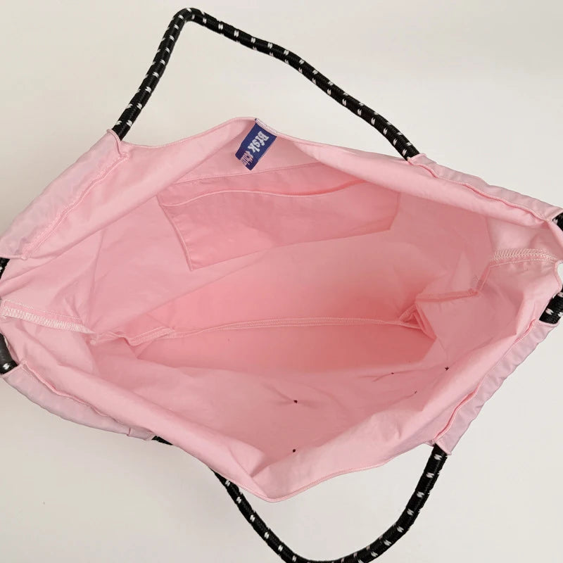 Women's Bowknot Nylon Shoulder Bag – Lightweight Fashion Tote Shoulder Bag Nixie