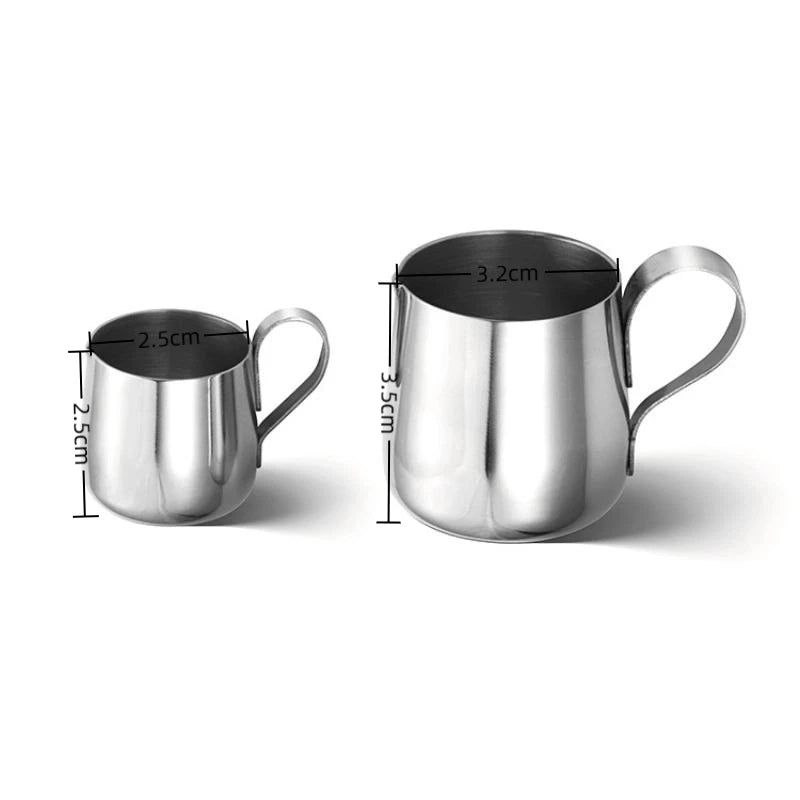Mini Stainless Steel Milk Frothing Pitcher – 12.5ml & 30ml Milk Frothing Pitcher Nixie