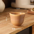Japanese Rough Pottery Ceramic Cup – Retro Kung Fu Tea Mug 110ml Ceramic Tea Mug Nixie 101-200ml D