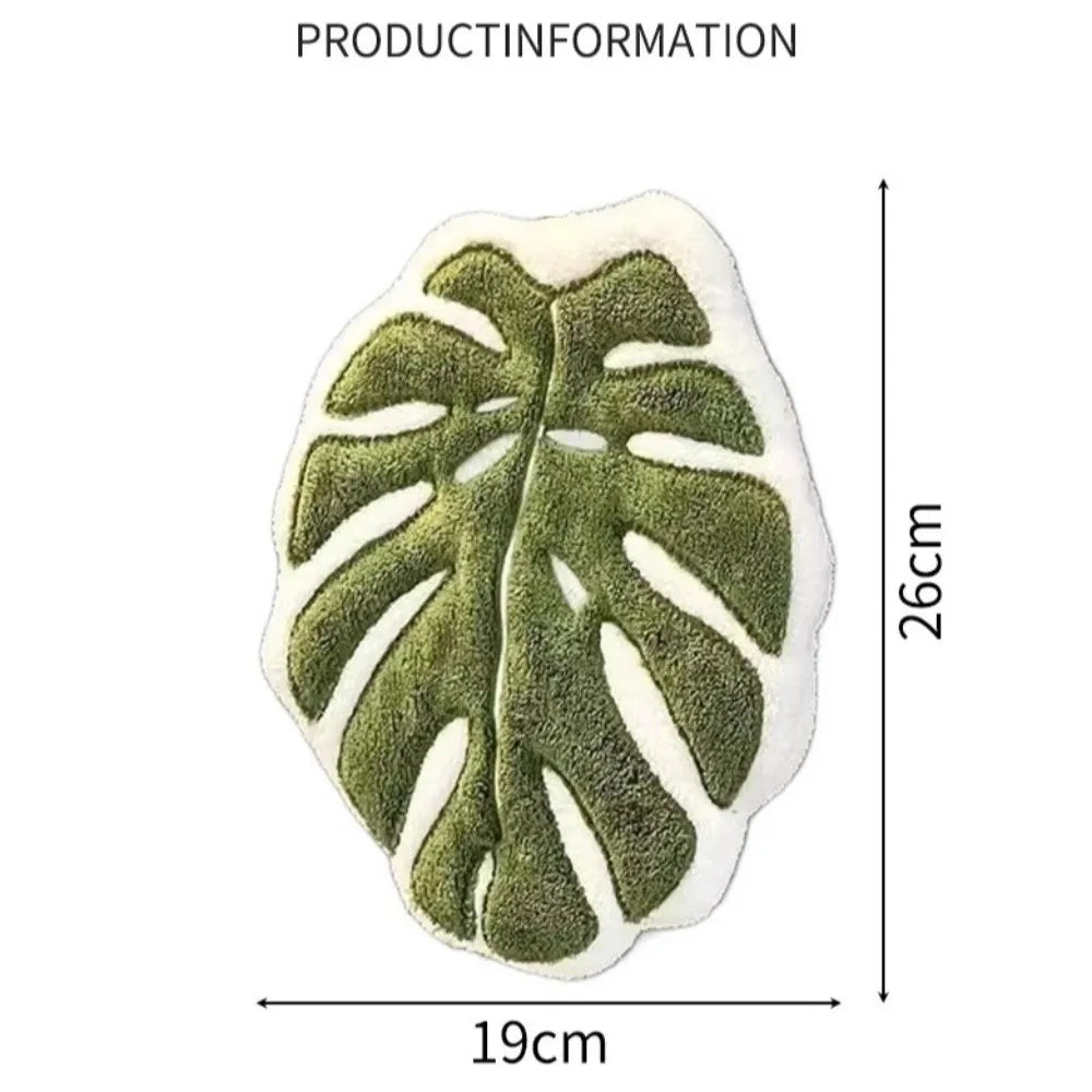Cartoon Leaf Coral Velvet Hand Towel – Hanging Kitchen Cloth Kitchen Hand Towel Nixie