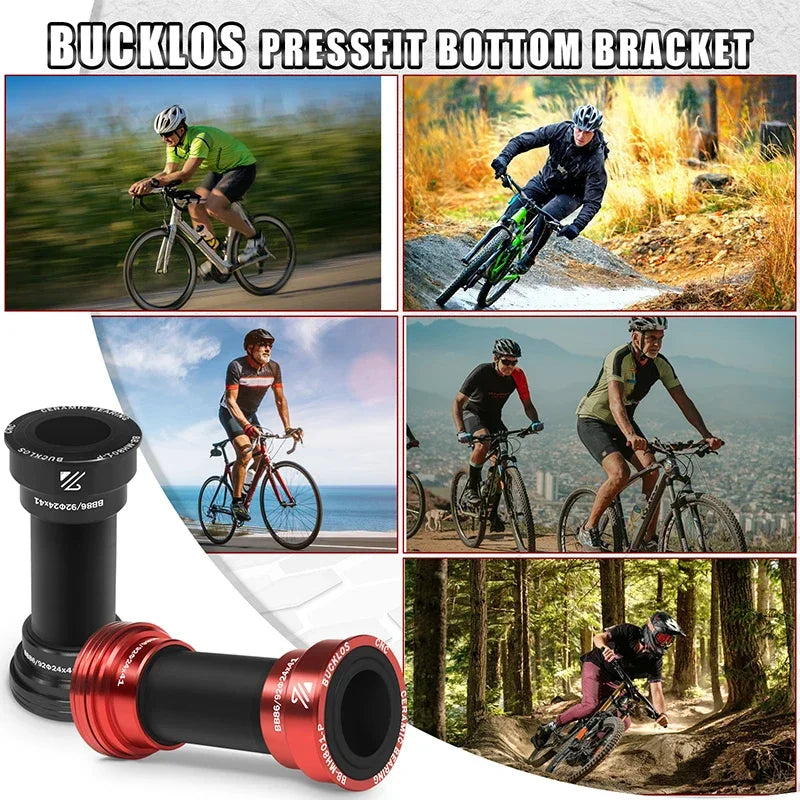 BUCKLOS BB86/92 Pressfit Bottom Bracket 24mm Steel/Ceramic