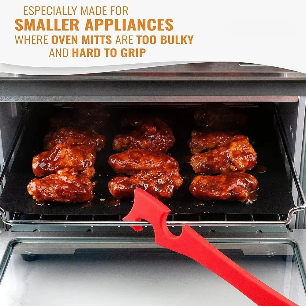 Oven Baking Tray Push-Pull Rod | Kitchen Rack Tool Oven Tray Tool Nixie