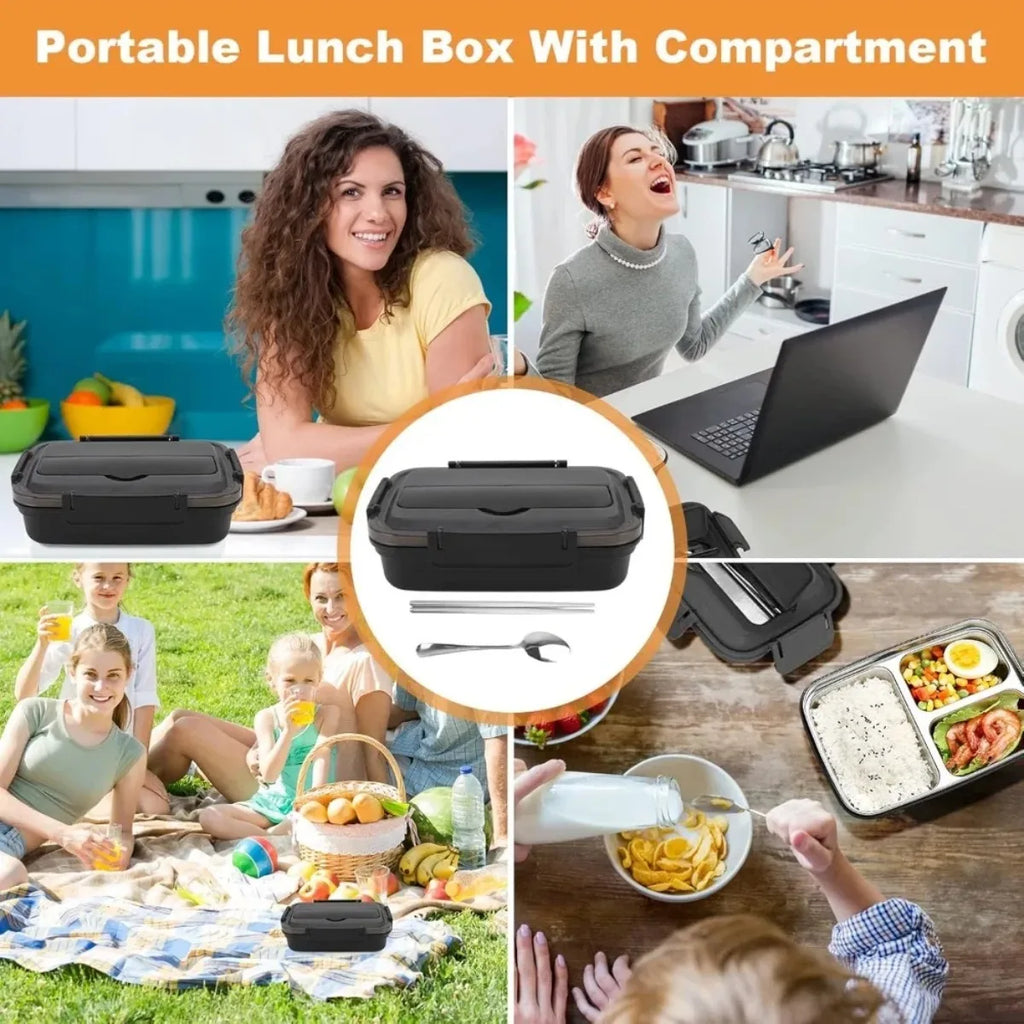 Insulated Lunch Box Stainless Steel Bento Container with Compartments Insulated Lunch Box Nixie